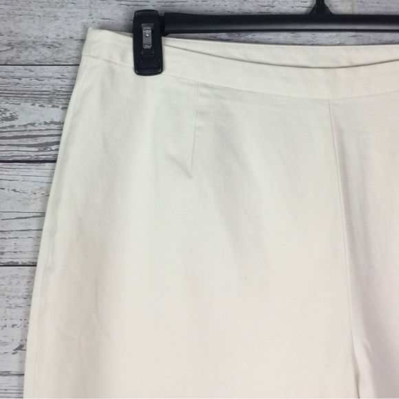 J Jill Beige Flat Front Stretch Ankle Pants - Picture 3 of 9